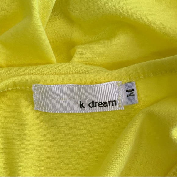 K Dream Yellow Sequin Tank Top Size Medium - Picture 7 of 7